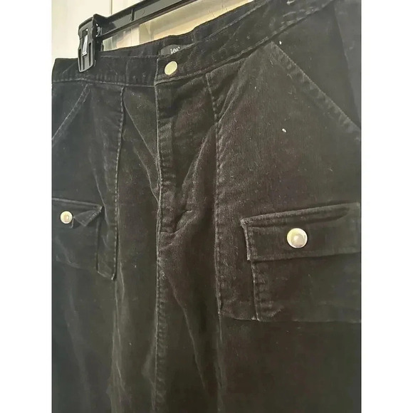 Lee Corderoy skirt below knee 6pocket front slit size 10 - Picture 3 of 6